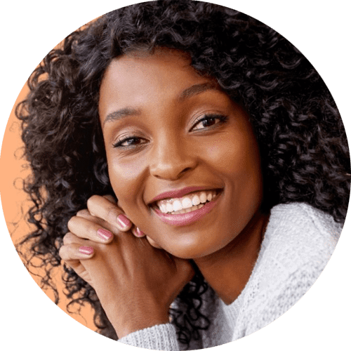 happy beautiful black woman smiling