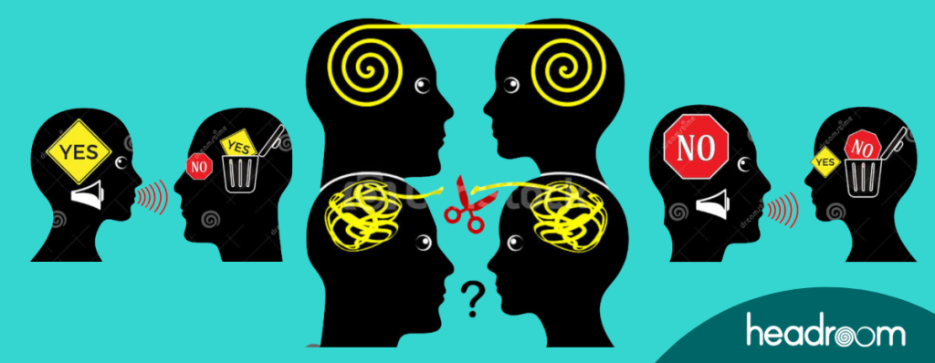 Headroom Mental Health - Talk to a therapist online Indirect Communication